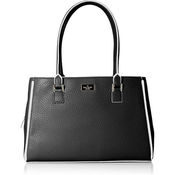 Black and white Kate Spade Prospect Place Phila tote Purse, MSRP: $398 - Picture 1 of 16